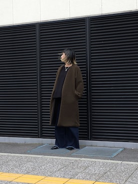 「OSMOSIS（オズモーシス）のアイテム（その他アウター）」を使った、OSMOSIS大分 ORIEさん（レディース・169cm）の秋コーディネート