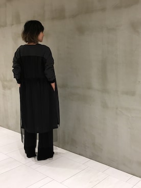 「OSMOSIS（オズモーシス）のアイテム（その他アウター）」を使った、OSMOSIS大分 ORIEさん（レディース・169cm）の春コーディネート