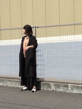 「スエット」｜「アイテム（サンダル）」を使った、OSMOSIS大分 ORIEさん（レディース・170cm）の春コーディネート