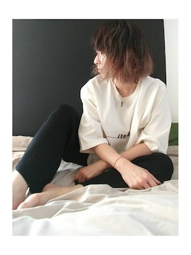 「OSMOSIS（オズモーシス）のアイテム」を使った、OSMOSIS大分 ORIEさん（レディース・170cm）の春コーディネート