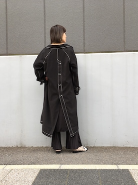 「OSMOSIS（オズモーシス）のアイテム（ジャケット/アウター）」を使った、OSMOSIS大分 ORIEさん（レディース・170cm）の秋コーディネート