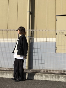 「OSMOSIS（オズモーシス）のアイテム（ジャケット/アウター）」を使った、OSMOSIS大分 ORIEさん（レディース・170cm）の冬コーディネート