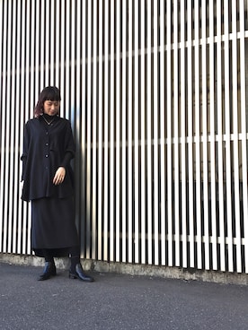 「OSMOSIS（オズモーシス）のアイテム」を使った、OSMOSIS大分 ORIEさん（レディース・170cm）の冬コーディネート