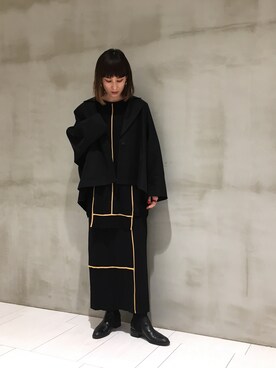 「OSMOSIS（オズモーシス）のアイテム（ジャケット/アウター）」を使った、OSMOSIS大分 ORIEさん（レディース・170cm）の春コーディネート