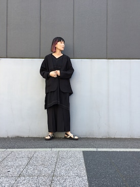 「OSMOSIS（オズモーシス）のアイテム（ジャケット/アウター）」を使った、OSMOSIS大分 ORIEさん（レディース・170cm）の春コーディネート