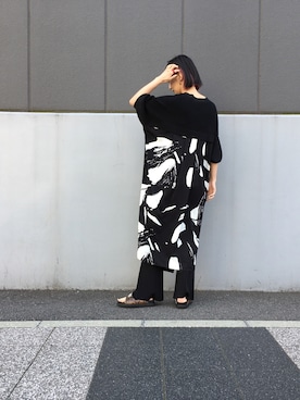 「OSMOSIS（オズモーシス）のアイテム（ワンピース/ドレス）」を使った、OSMOSIS大分 ORIEさん（レディース・170cm）の春コーディネート