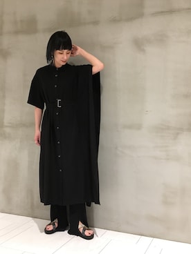 「OSMOSIS（オズモーシス）のアイテム（ワンピース/ドレス）」を使った、OSMOSIS大分 ORIEさん（レディース・170cm）の夏コーディネート