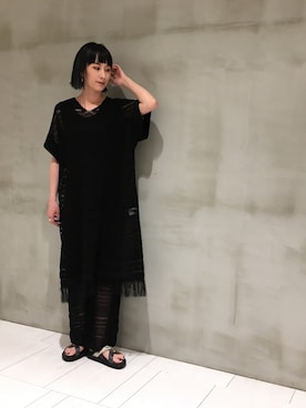 「OSMOSIS（オズモーシス）のアイテム」を使った、OSMOSIS大分 ORIEさん（レディース・170cm）の夏コーディネート