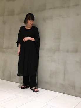 「OSMOSIS（オズモーシス）のアイテム（ワンピース/ドレス）」を使った、OSMOSIS大分 ORIEさん（レディース・170cm）の夏コーディネート