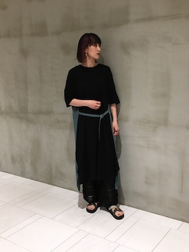 「OSMOSIS（オズモーシス）のアイテム（ワンピース/ドレス）」を使った、OSMOSIS大分 ORIEさん（レディース・170cm）の夏コーディネート