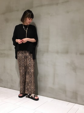 「OSMOSIS（オズモーシス）のアイテム」を使った、OSMOSIS大分 ORIEさん（レディース・170cm）の夏コーディネート