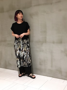 「OSMOSIS（オズモーシス）のアイテム（ワンピース/ドレス）」を使った、OSMOSIS大分 ORIEさん（レディース・170cm）の秋コーディネート