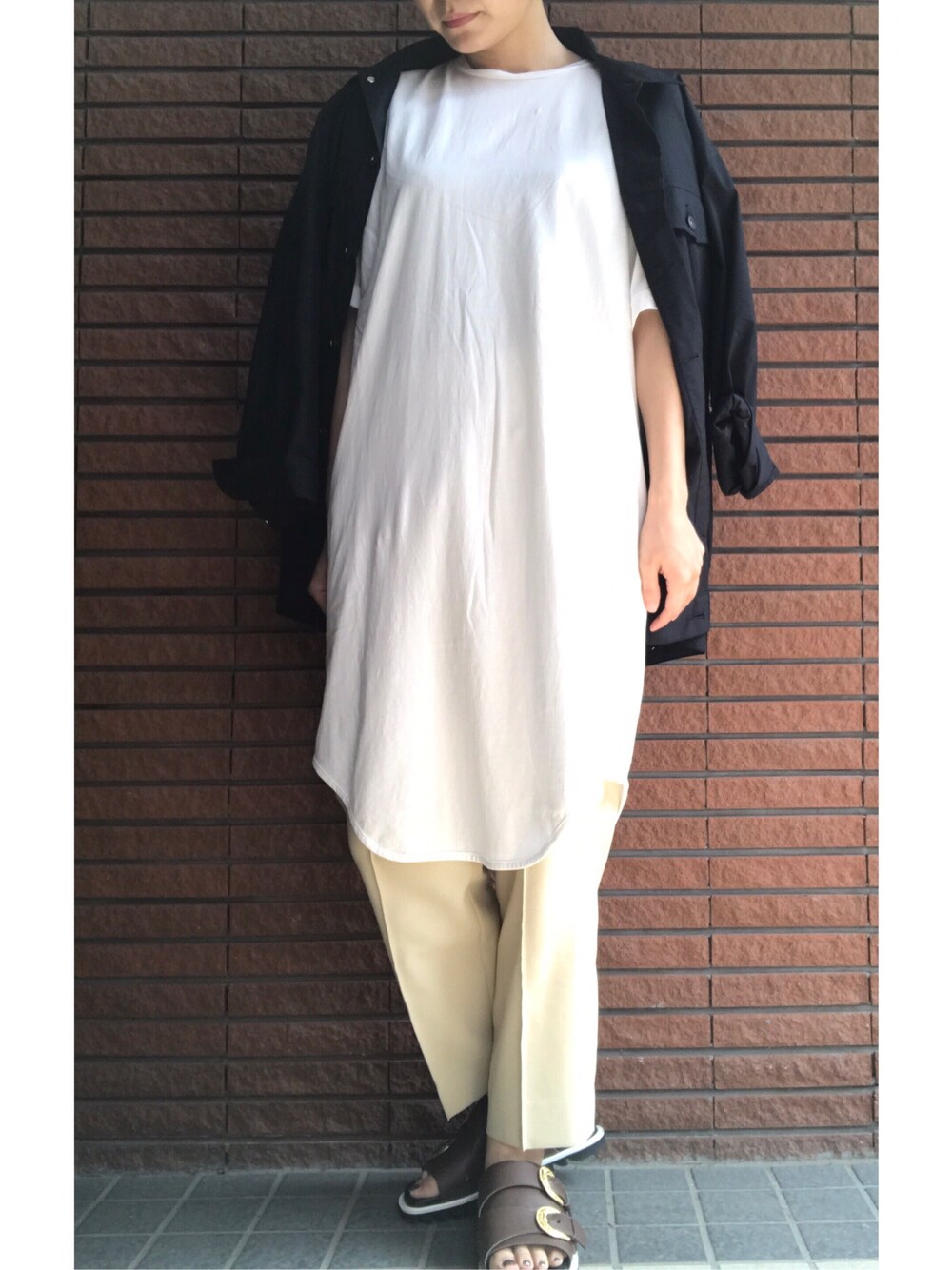 KAMILi tomoko ogawaさんの「[KAMILi / カミリ] CIRO PREMIUM HALF-SLEEVE DRESS（KAMILI）」を使ったコーディネート