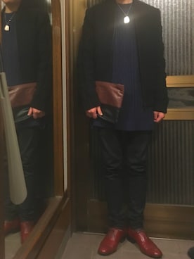 「HOPE（ホープ）のアイテム」を使った、Kentaroさん（メンズ・163cm）の冬コーディネート