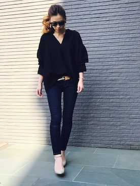 「AMBOISE（アンボワーズ）のアイテム」を使った、RR♡さん（レディース・164cm）の春コーディネート