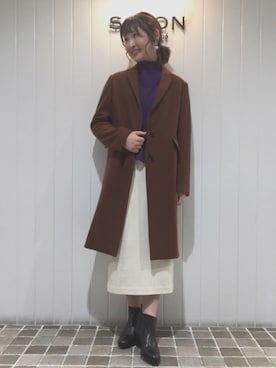 「wearhalloween2017」｜「アイテム（チェスターコート）」を使った、みなみさん（レディース・158cm）の秋コーディネート