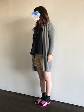 「tocco（トッコ）のアイテム（トップス）」を使った、ちゃーまぁさん（レディース・162cm）の春コーディネート