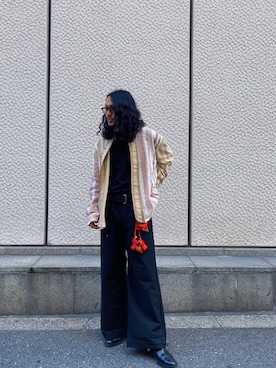 「LEH（レー）のアイテム」を使った、づまさん（メンズ・175cm）の秋コーディネート