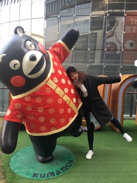 「MUJI Labo（ムジラボ）のアイテム（スニーカー、ホワイト系）」を使った、D酱さん（レディース・170cm）の冬コーディネート