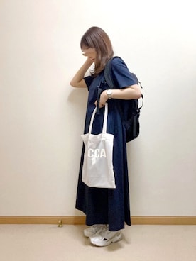 「TICCA（ティッカ）のアイテム（バッグ）」を使った、shiroさん（レディース・153cm）の春コーディネート