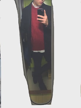 「GU（ジーユー）の（GU）スキニーフィットジーンズ（MEN ⁄ ジーンズ）」を使った、ryootttaaさん（メンズ・172cm）の秋コーディネート