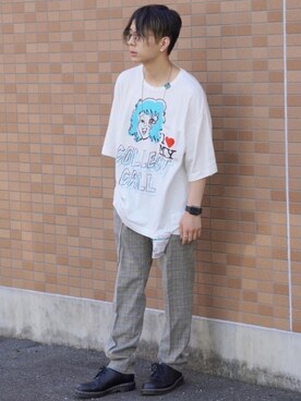 「KAIKO（カイコー）のアイテム（財布/小物）」を使った、やなしゅんさん（メンズ・169cm）の夏コーディネート