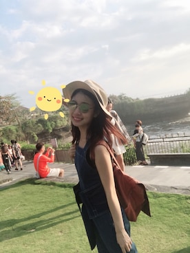 「SNIDEL（スナイデル）のアイテム（キャップ）」を使った、kenziさん（レディース・152cm）の春コーディネート