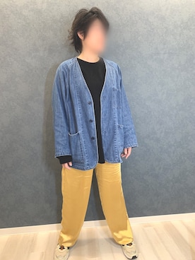 「FREAK'S STORE（フリークスストア）のアイテム（テーラードジャケット）」を使った、haruppeさん（レディース・162cm）の春コーディネート