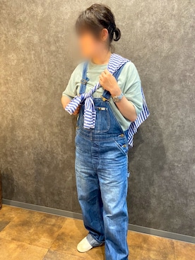 「本日のコーデ」｜「アイテム（サロペット/オーバーオール）」を使った、haruppeさん（レディース・162cm）の春コーディネート