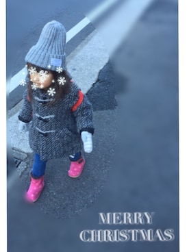 「COMME CA ISM（コムサイズム）のアイテム（ダッフルコート）」を使った、asさん（レディース・165cm）の冬コーディネート