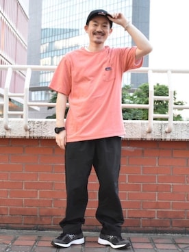 「CASIO（カシオ）のアイテム（デジタル腕時計）」を使った、tanaka yukihisaさん（メンズ・164cm）の春コーディネート