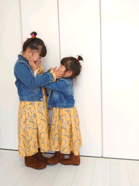 「BdeR（ビーデアール）のアイテム」を使った、Lilly&Mellyさん（キッズ・121cm）の春コーディネート