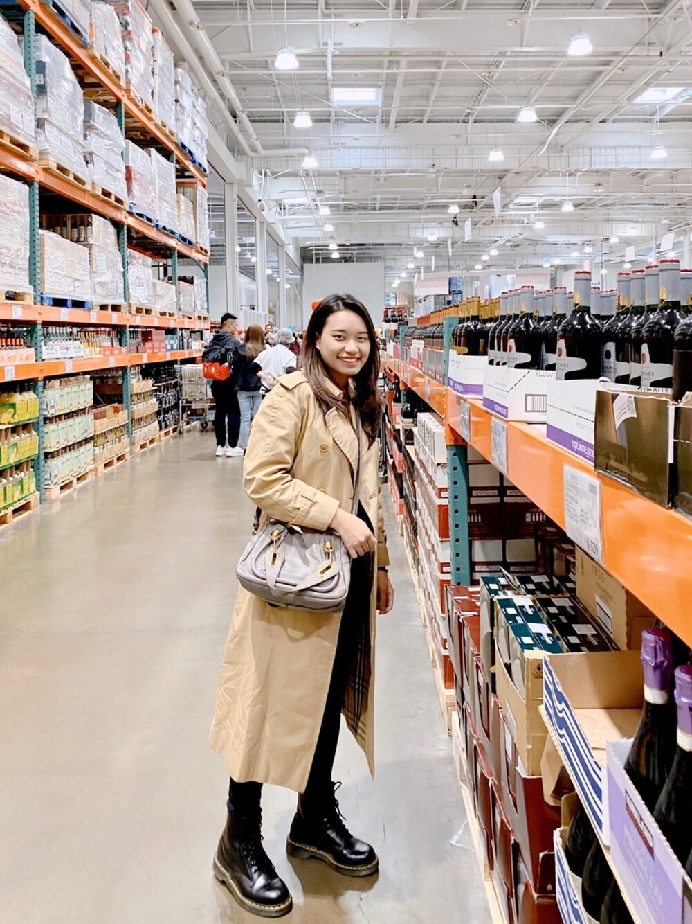 「Chloe、burberry」｜「BURBERRYのアイテム（トレンチコート、ブラウン系）」を使った、biancoさん（レディース・155cm）の冬コーディネートの1枚目の写真