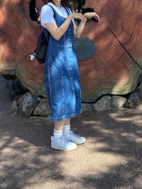 「Levi's（リーバイス）のアイテム（ワンピース/ドレス）」を使った、neneさん（レディース・157cm）の秋コーディネート