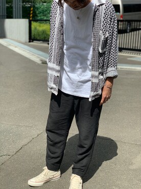 「SASQUATCHfabrix.（サスクワァッチファブリックス）のアイテム」を使った、T.Fさん（メンズ・180cm）の秋コーディネート