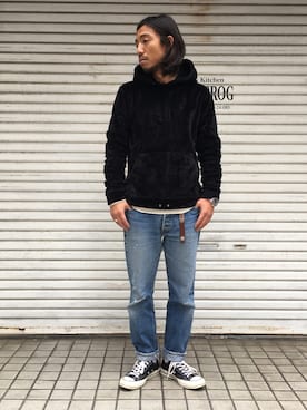 「ドラフトリーバイス」｜「アイテム（アクセサリー）」を使った、naotoさん（メンズ・172cm）の冬コーディネート