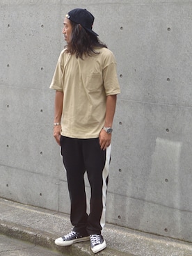 「JUNGLES（ジャングルス）のアイテム」を使った、naotoさん（メンズ・172cm）の夏コーディネート