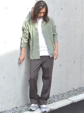 「RED KAP（レッドキャップ）のアイテム（チノパンツ）」を使った、naotoさん（メンズ・172cm）の春コーディネート