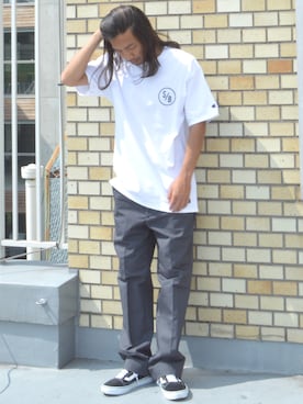 「SURF/BRAND（サーフブランド）のアイテム」を使った、naotoさん（メンズ・172cm）の夏コーディネート