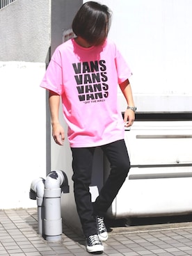 「VANS（バンズ）のアイテム（トップス）」を使った、naotoさん（メンズ・172cm）の春コーディネート