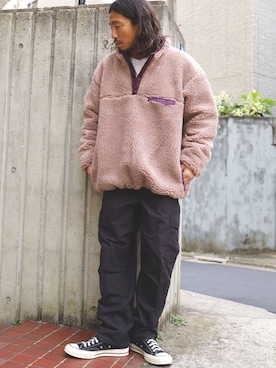 「ROTHCO（ロスコ）のアイテム（パンツ）」を使った、naotoさん（メンズ・172cm）の冬コーディネート