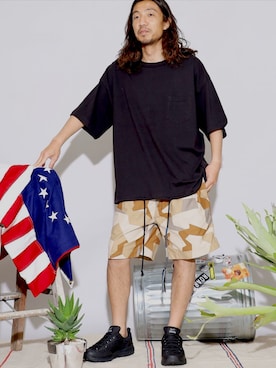 「Danner（ダナー）のアイテム（スニーカー）」を使った、naotoさん（メンズ・172cm）の春コーディネート