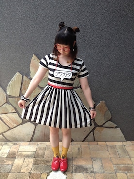 「mercibeaucoup,（メルシーボークー）のアイテム（ブレスレット）」を使った、すちさん（レディース・151cm）の冬コーディネート