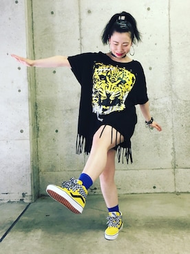 「sneakers」｜「アイテム（その他）」を使った、すちさん（レディース・150cm）の夏コーディネート