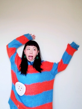 「mercibeaucoup,（メルシーボークー）のアイテム（アクセサリー）」を使った、すちさん（レディース・151cm）の夏コーディネート