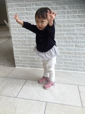 Nanako Morishitaさん（キッズ・80cm）の冬コーディネート