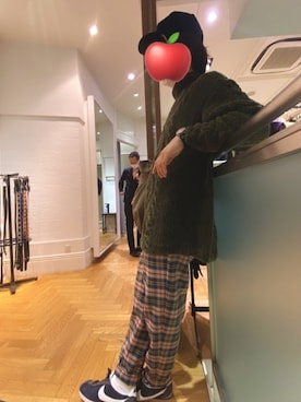 「WOOLRICH（ウールリッチ）のアイテム（帽子）」を使った、たっきーさん（メンズ・172cm）の秋コーディネート