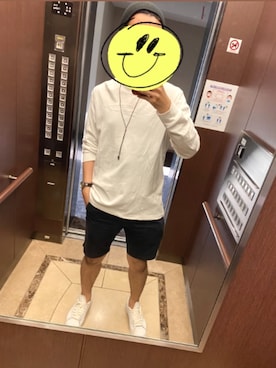 「SPINNS（スピンズ）のアイテム（ニットキャップ/ビーニー）」を使った、たっきーさん（メンズ・172cm）の春コーディネート