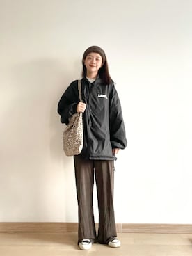 「LMCのアイテム（ジャケット/アウター）」を使った、裤裤凯さん（レディース・162cm）の冬コーディネート
