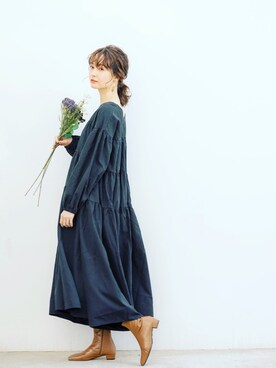 「White Collection（ホワイトコレクション）のアイテム」を使った、whitecollectionさん（レディース・168cm）の秋コーディネート